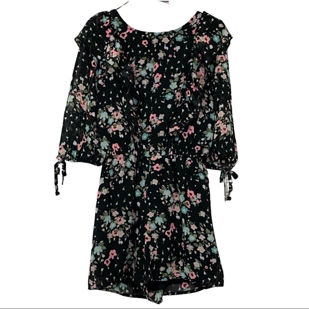 Justice Floral Romper Size 8